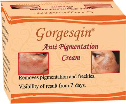 GORGESQIN Anti Pigmentation & Anti Freckle Cream, Removes pigmentation from 7 days,