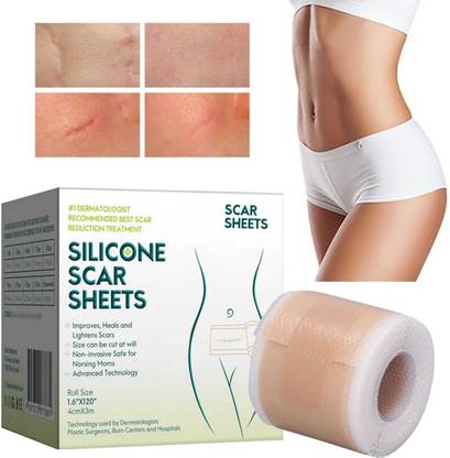 Dr. NAvadiya Soft Silicone Scar Removal Sheets - Keloid, C Section, Post Surgery & Acne Scars