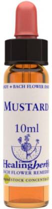 HEALING HERBS 10ml MUSTARD Bach Flower Stock concentrate by no. 1 global brand, London, UK.