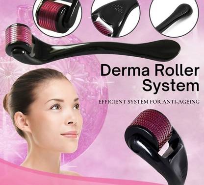 Pure Derma Roller l for Skin Smoothing 0.5mm 540 Titanium Needles