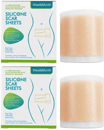Dr. NAvadiya Silicone Scar Sheets For Keloid or Hypertrophic Scar (Pack of 2)