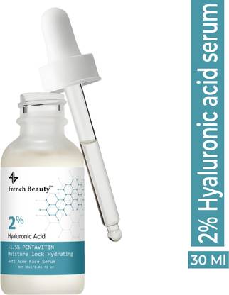 French Beauty 2% Hyaluronic Acid Serum for Face - Serum For Glowing Skin & Intense Hydration