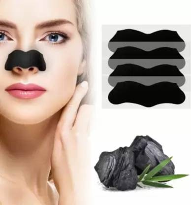 AcuHealth Charcoal Nose Strips Combo 4 Pcs.| Blackhead Remover Nose Strips