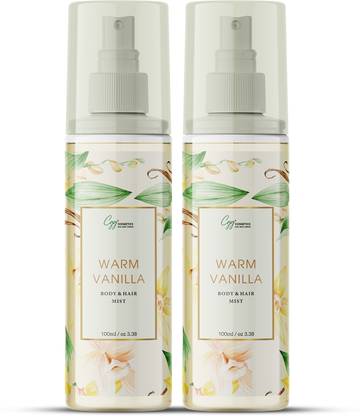 CGG Cosmetics WARM VANILA BODY MIST |men & women PACK Of -2
