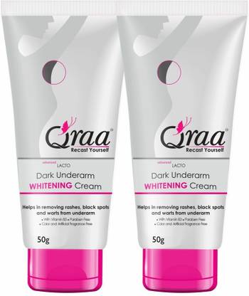 Qraa Advanced Lacto Dark Underarm Whitening Cream (50+50g)