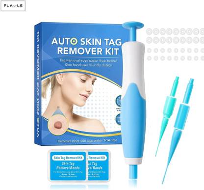 Flawls Skin Tag Remover Kit 2 in 1 Skin Tag Removal with Auto Skin Tag Remover Pen