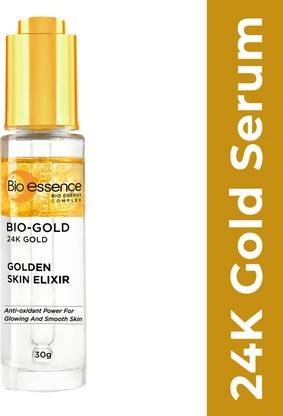 Bio-Essence 24K Gold Skin Elixir, Vitamin C Face Serum, Hyaluronic Acid
