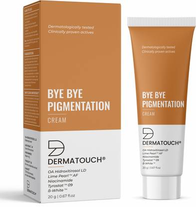 Dermatouch Bye Bye Pigmentation Cream for Pigmentation and Blemishes removal , Anti Pigmentation face cream for Men & Women with Lime Pearl & B-White-20G