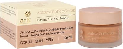 ARK Arabica Coffee Scrub | Enriched with Aqua & Walnut Shell Grit |Reduce Dark Spots