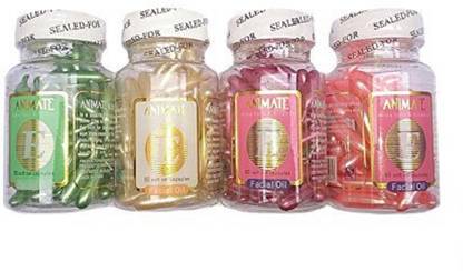 Animate Vitamin E Facial Capsules Oil(Set Of-4)