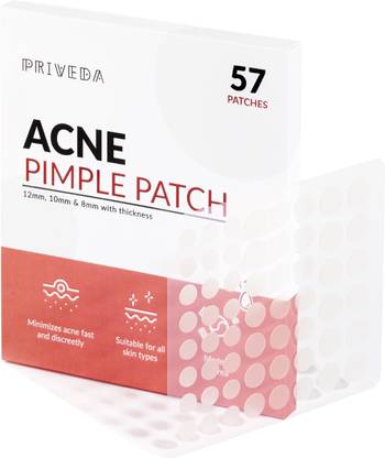 Priveda Acne Pimple Patch- Invisible Facial Stickers cover with 100% Hydrocolloid, Pimple/Acne Absorbing patch