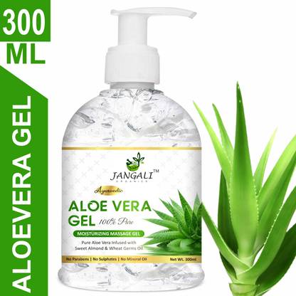 Pure Jangali Organics Aloe Vera Gel (Perfect Moisturizer for Dry & Dull Skin