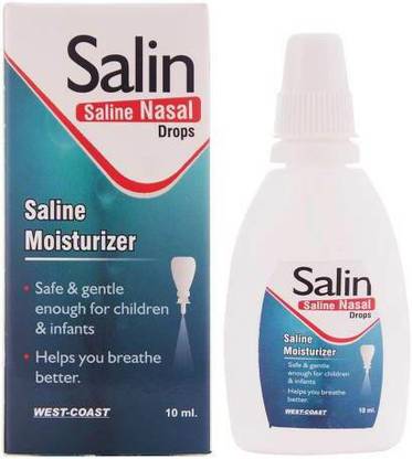 West Coast Salin Nasal Drops Stuffy Nose, Decrease Manual Nasal Aspirator