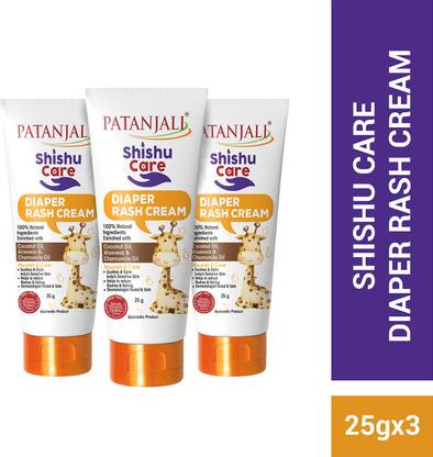 PATANJALI Shishu Care Baby Diaper Rash Cream, Reduces Itching & Rashes
