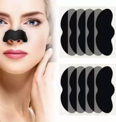 Acufit 10 Pcs Charcoal Nose Strips Combo | Blackhead Remover Nose Strips