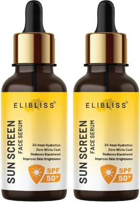ELIBLISS SPF 50 PA+ Zero White Cast Sunscreen Serum with Hyaluronic Acid