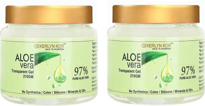 Kerlyn Kor 97% Aloe Vera Gel For Skin & Hairs ( Multi Purpose Gel ) pack of 2