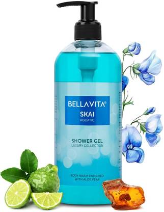 Bellavita Luxury SKAI AQUATIC Body Wash|With Citrus & Woody Notes, helps in Moisturising skin|