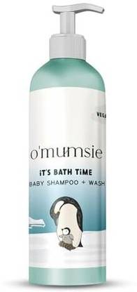 o'mumsie Baby Shampoo + Wash | Tear Free Formula | Baby Wash | 250 Ml|