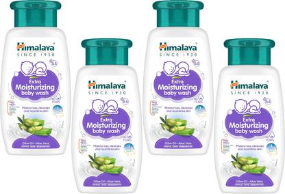 HIMALAYA EXTRA MOISTURIZING BABY WASH 200ML ( Pack of 4 )