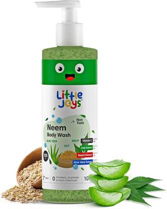 Little Joys Anti-Bacterial Neem Body Wash | Gently Exfoliates, Protects & Deep Cleanses Skin
