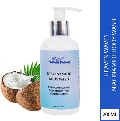 heaven waves Niacinamide Body Wash Even Complexion | Deep Hydration | Control Acne