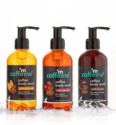 mCaffeine Coffee De Tan Body Washes Trio