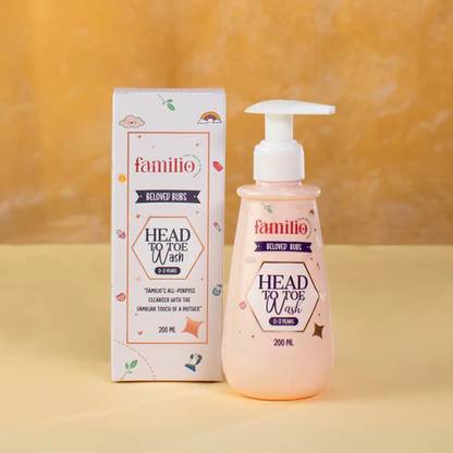 FAMILIO Head To Toe Wash, Baby Body Wash with Aloe Vera and Calendula Flavor