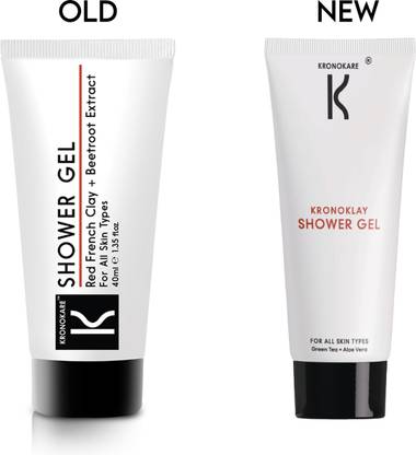 Kronokare Shower Gel & Body Wash Green French Clay & Beetroot Extracts Deep Cleansing