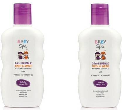 Modicare BABY SPA 2 IN 1 BUBBLE BATH & WASH (200ml each) pack of 2