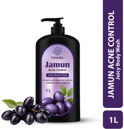 FUVARA Jamun 2% Salicylic Acid Body Wash For Body Acne 1LI PACK 1