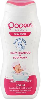 Popees PH 5.5 BABY SHAMPOO & BODY WASH - 200 ML