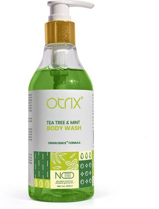 Otrix Tea Tree and Mint Body Wash - Natural Essential Oils for Refreshing Hydration