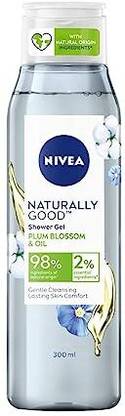 NIVEA Naturally Good Plum Blossom & Oil Shower Gel (300ml)