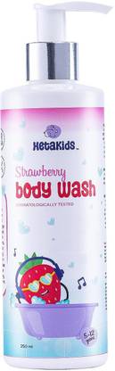 hetakids Strawberry Body Wash for Kids | 100% Natural Sulfate & Paraben Free -
