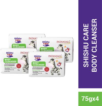 PATANJALI Shishu Care Baby Body Cleanser, Baby Bathing Soap Bar