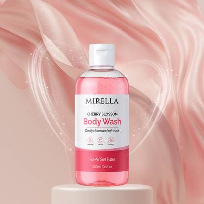 MIRELLA Cherry Blossom Shower Gel For Softening Extracts, Soothing Fragrance & Hydration