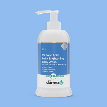 The Derma Co 1% Kojic Acid Daily Brightening Body Wash with Alpha Arbutin For Pigmentation
