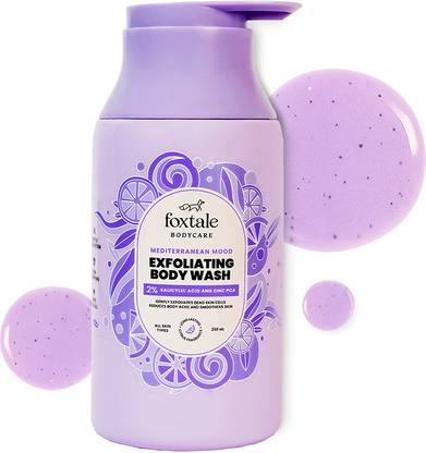 Foxtale 2% Salicylic Acid Exfoliating Body Wash|Reduces Body Acne & Pigmentation