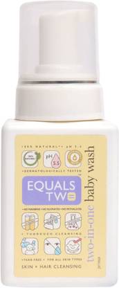 EqualsTwo 100% Natural Coconut Based Two-In-One Baby Wash