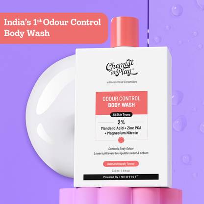 Chemist at Play Odour Control Body Wash - Controls Odour, Long Lasting Freshness, Regulate Sweat