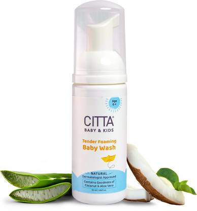 CITTA Tender Foaming Baby Wash with Coconut & Aloe vera | 0-10 Years
