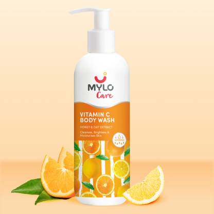 MYLO Care Vitamin C Body Wash | Goodness of Vitamin C, E, Honey & Oat Extract