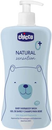 Chicco Natural Sensation Baby Bodywash & Shampoo with Aloe & Chamomile, 500 ml