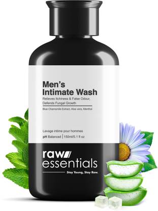 Raw Essentials Intimate Wash For Men pH Balanced - For Daily Intimate Hygiene For Men 150ml