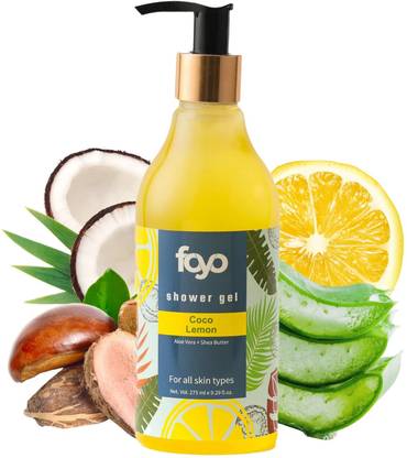 foyo Coco Lemon Refreshing Body Wash with Aloe Vera & Shea Butter