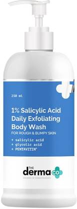 द डर्मा को 1% सैलिसिलिक एसिड डेली एक्सफोलिएटिंग बॉडी वॉश
