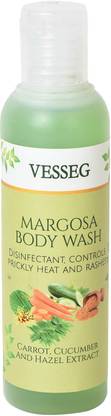 VESSEG Body Wash Controls Prickly Heat & Rashes with Carrot Cucumber & Hazel