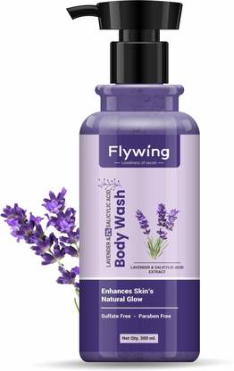 flywing Lavender & 2%Salicylic Acid Body Wash | Prevents Body Acne, Bumpy skin, SLS FREE