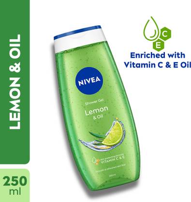 NIVEA Lemon & Oil Shower Gel - With Refreshing Scent, Body Wash For Men & Women